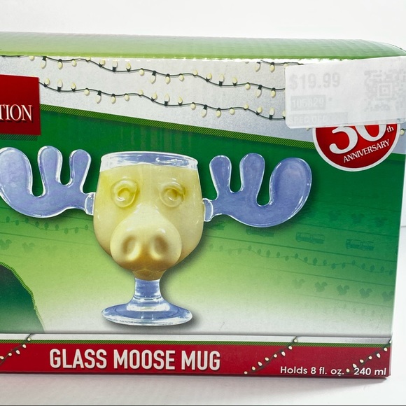 Lampoons Christmas Vacation Glass Moose Mug - Picture 3 of 7